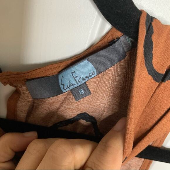 Anthropologie Eva‎ Franco Faith wide leg halter jumpsuit size 8 vacation summer - Picture 8 of 9